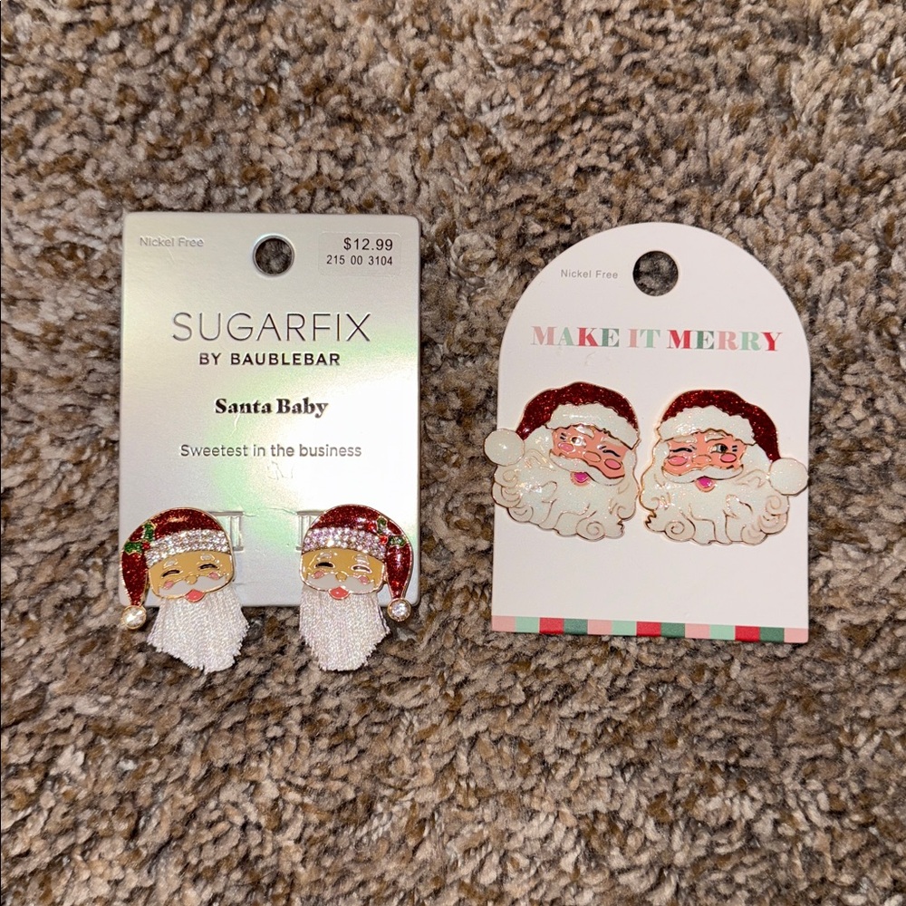 Christmas Santa Earrings